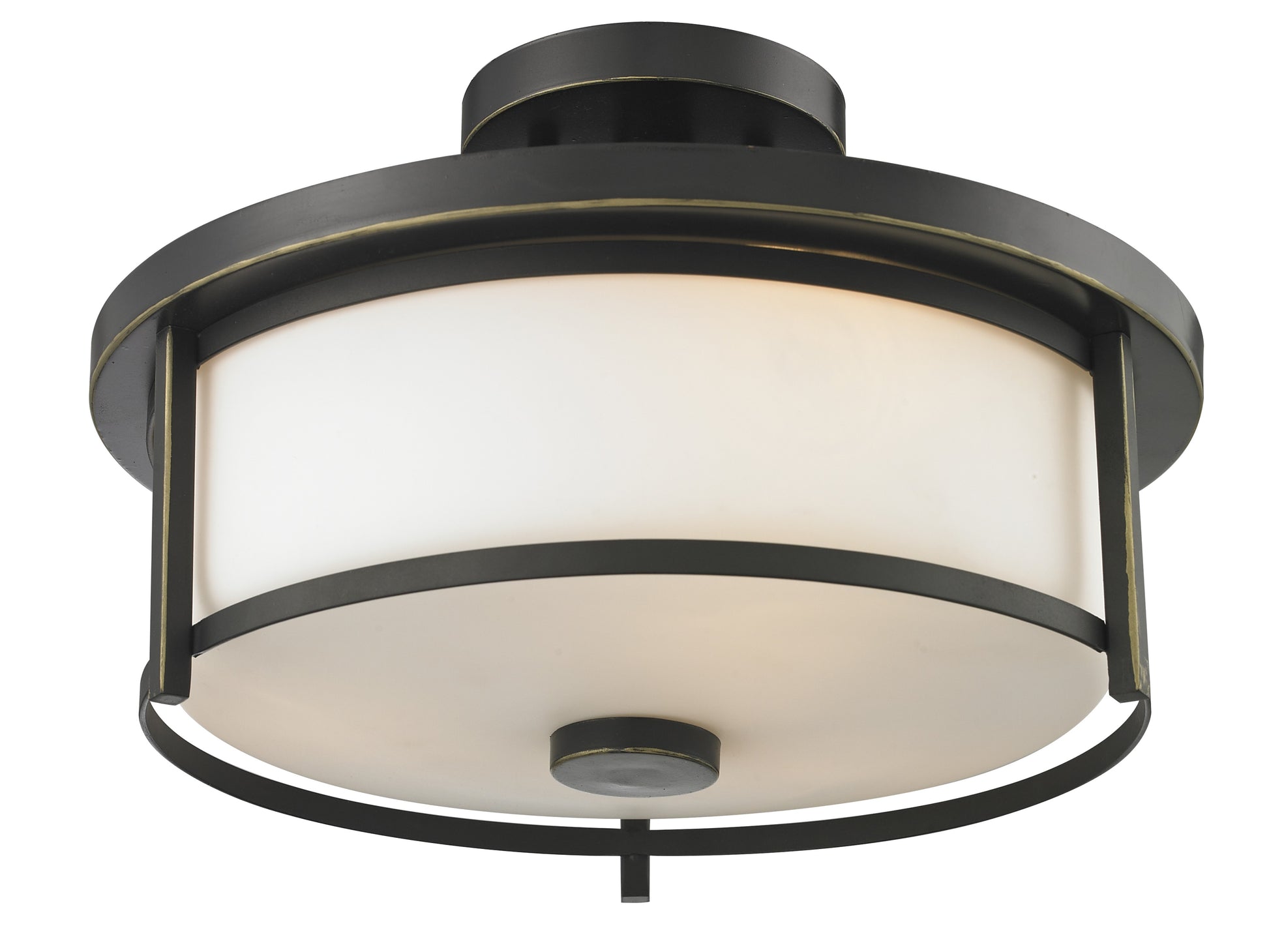 Z-Lite - 413SF14 - Two Light Semi Flush Mount - Savannah - Olde Bronze