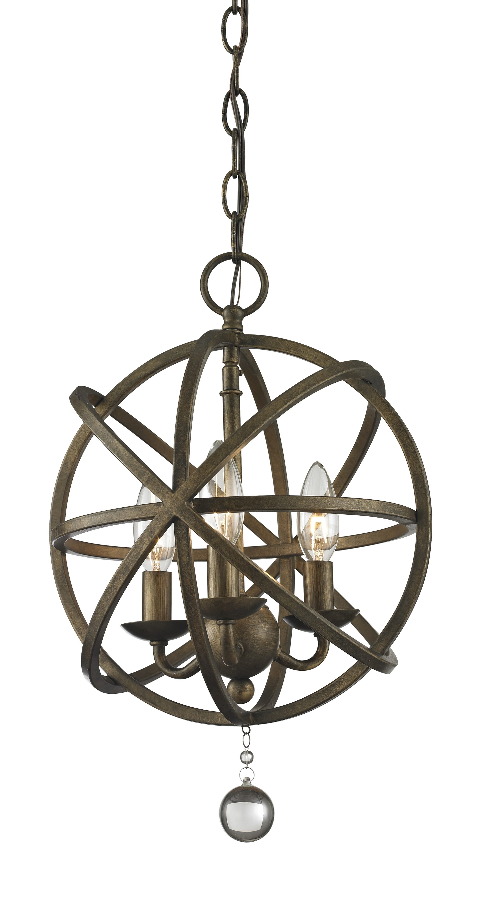 Z-Lite - 416-12 - Three Light Chandelier - Acadia - Golden Bronze