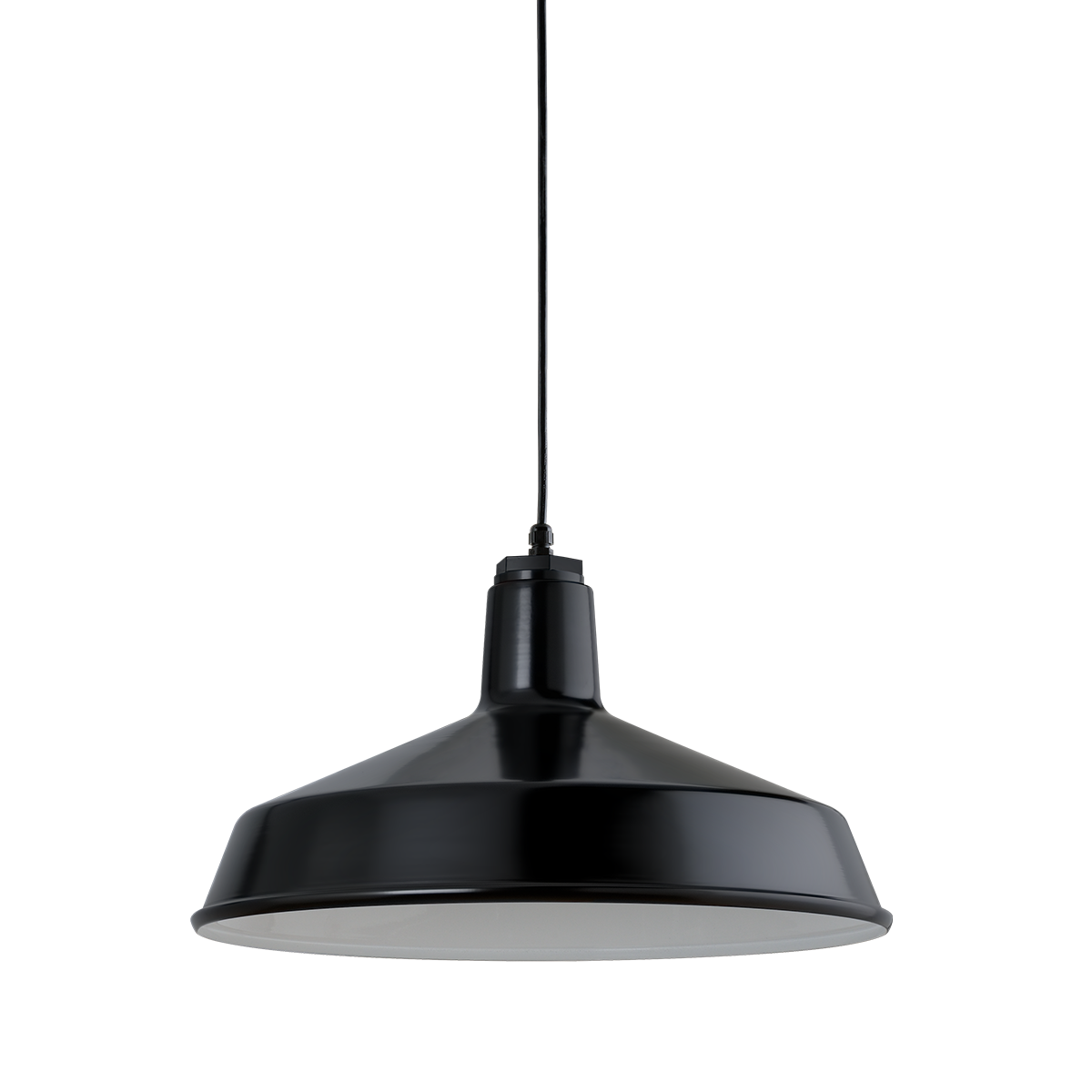 Troy Lighting - 5DRS16MBK-BC - One Light Pendant - Ezra - Gloss Black