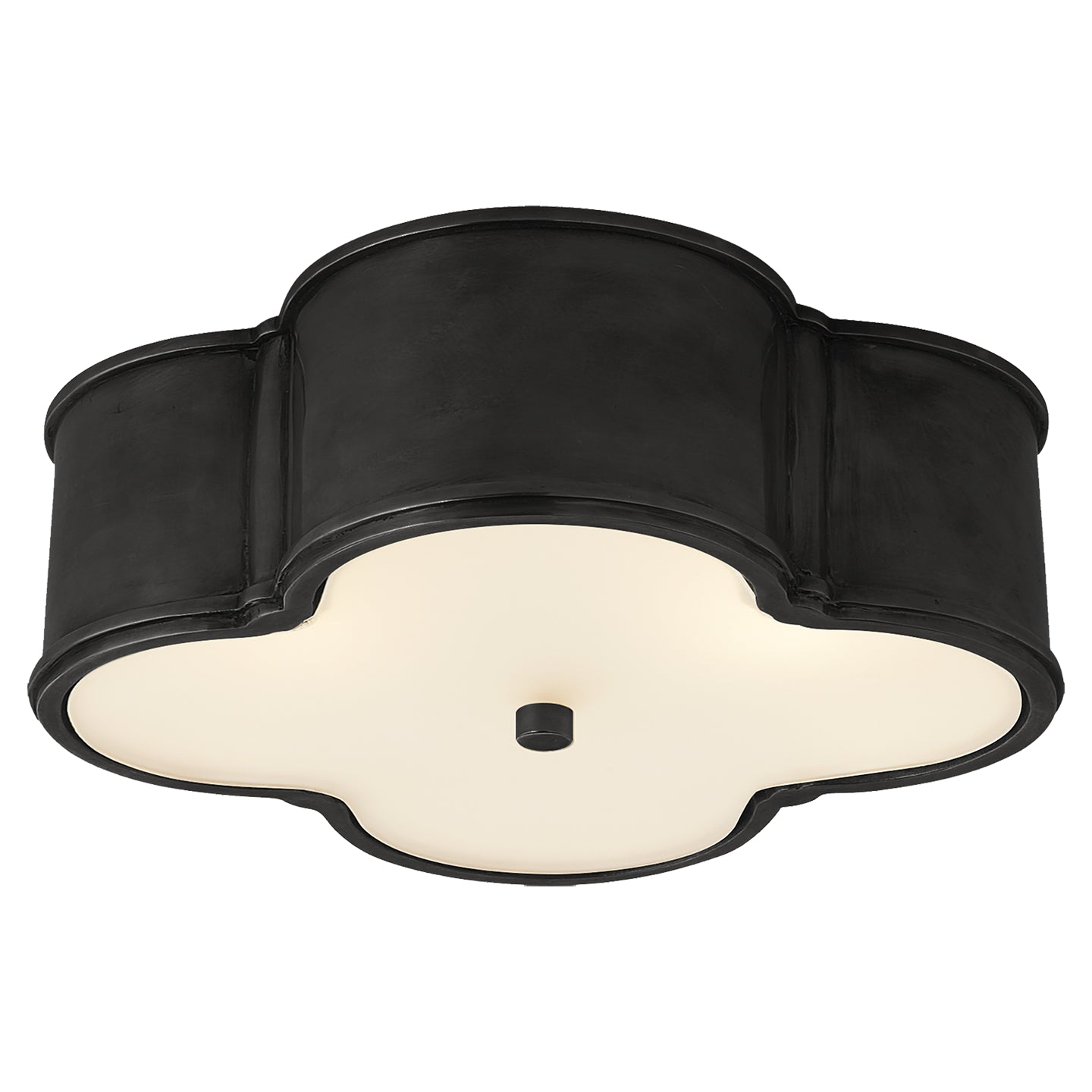 Visual Comfort Signature - AH 4015GM-FG - Three Light Flush Mount - Basil - Gun Metal