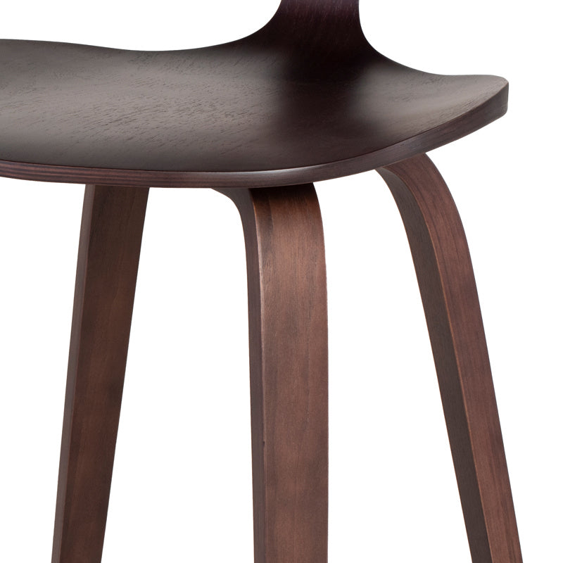 Nuevo - HGEM353 - Bar Stool - Satine - Dark Walnut