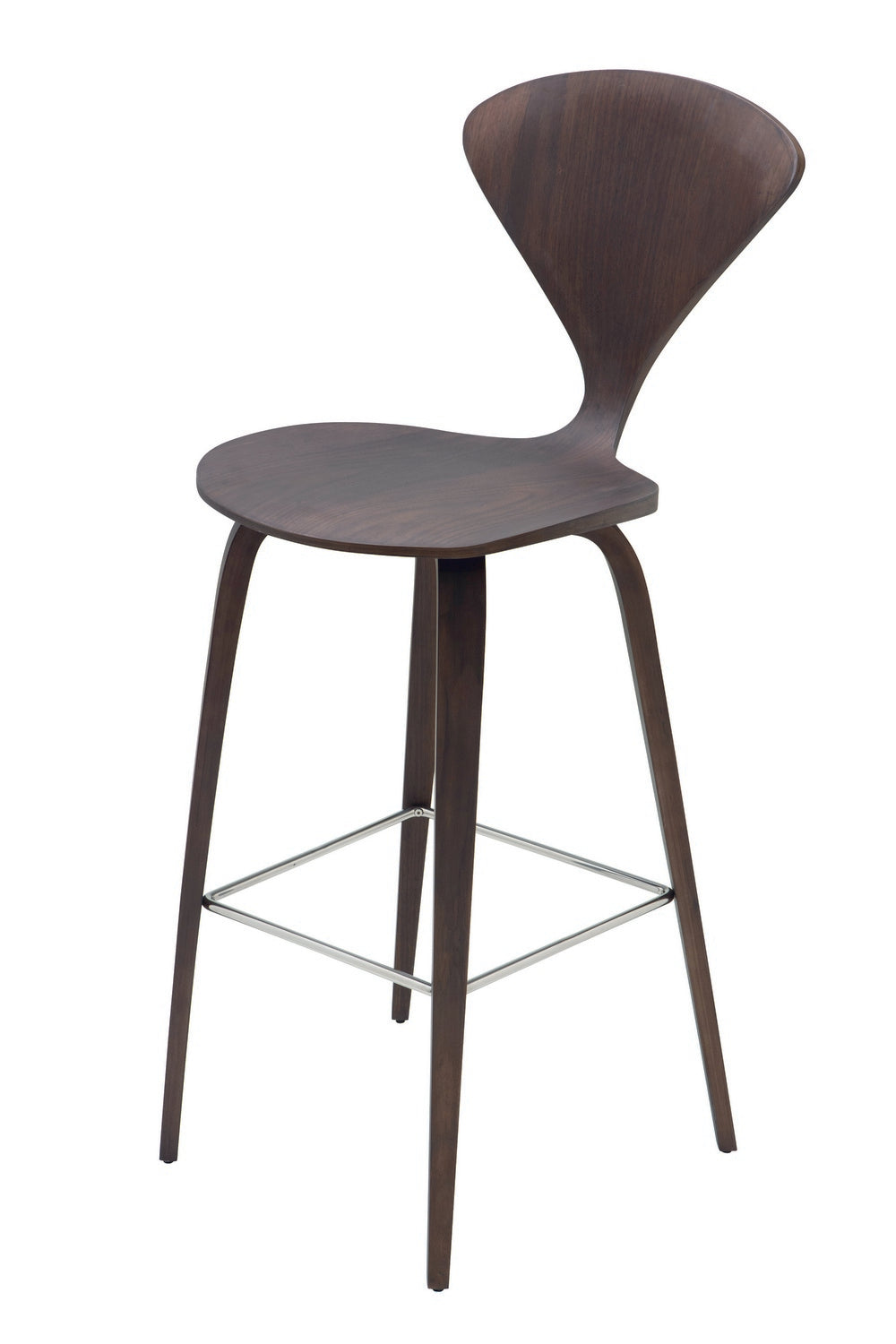 Nuevo - HGEM353 - Bar Stool - Satine - Dark Walnut