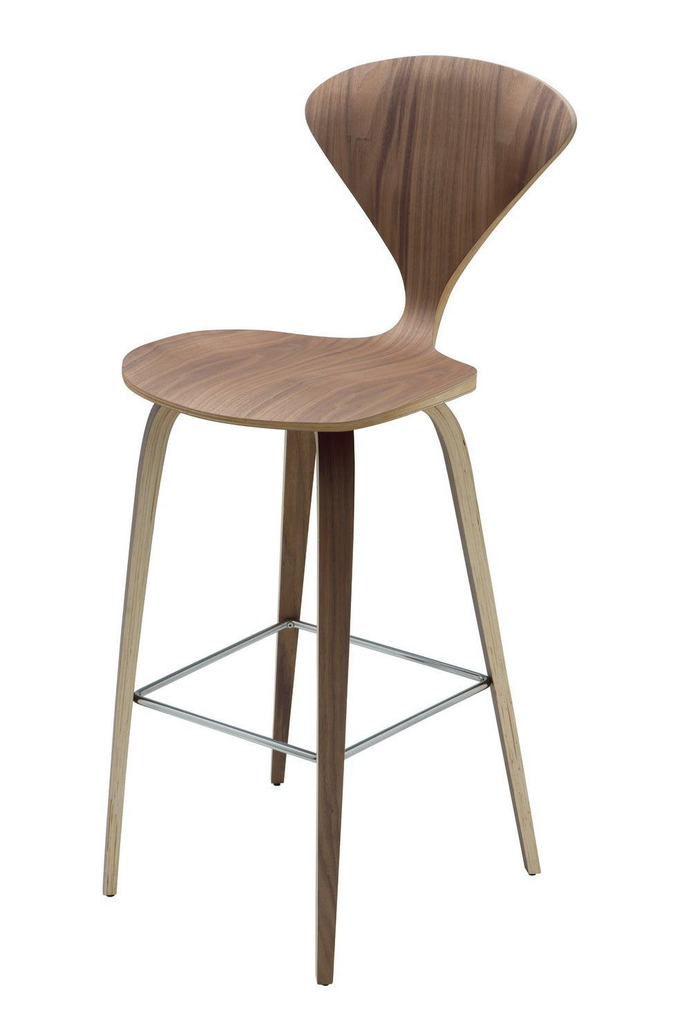 Nuevo - HGEM354 - Bar Stool - Satine - Walnut