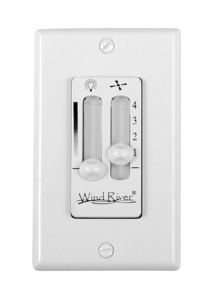 Wind River Fan Company - WSC4402W - Dual Fan Light Wall Control - Control - White