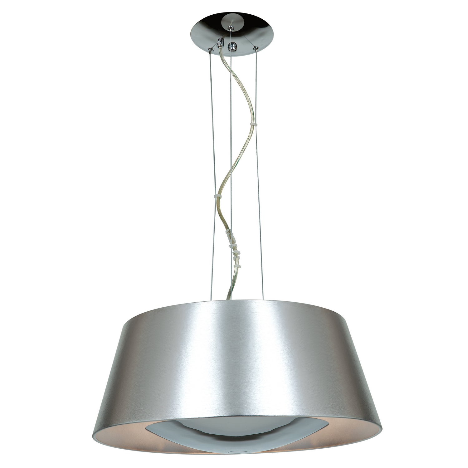 Access - 23765-BSL - Three Light Pendant - SoHo - Brushed Silver