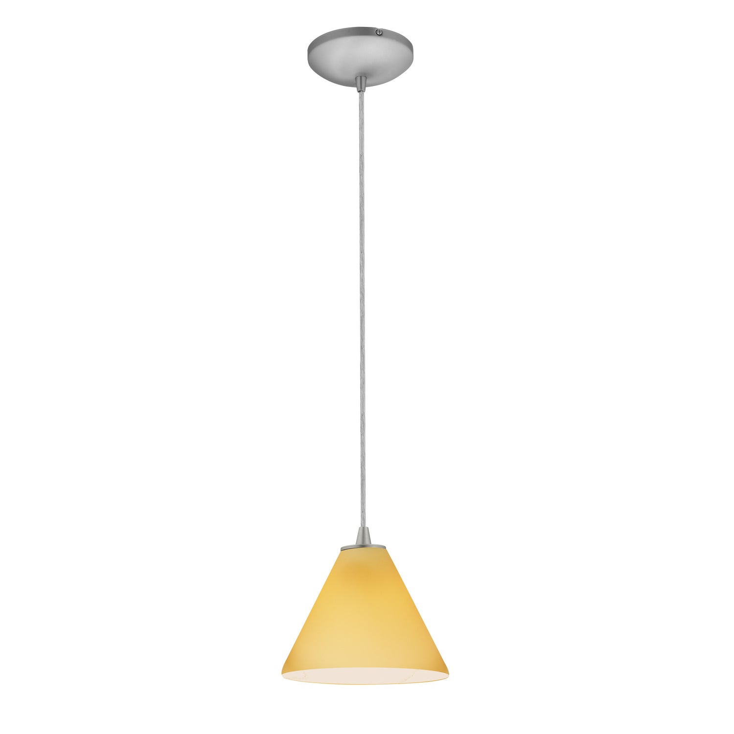 Access - 28004-1C-BS/AMB - One Light Pendant - Martini - Brushed Steel