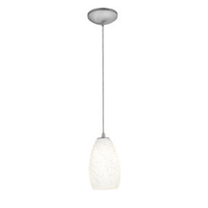 Access - 28012-1C-BS/WHST - One Light Pendant - Champagne - Brushed Steel