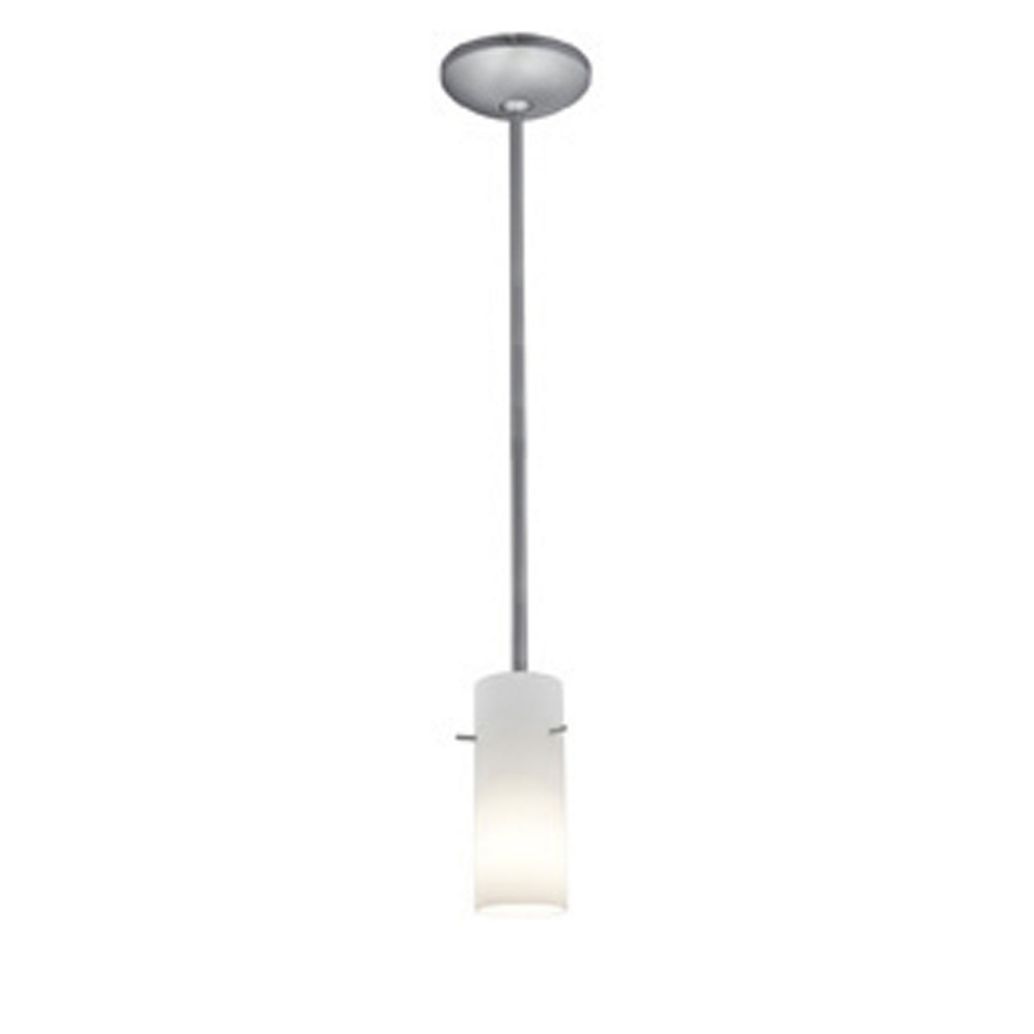 Access - 28030-1R-BS/OPL - One Light Pendant - Cylinder - Brushed Steel