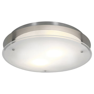 Access - 50038LEDD-BS/FST - LED Flush Mount - Vision Round - Brushed Steel