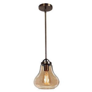 Access - 55545-DBRZ/AMB - One Light Pendant - Pioneer - Distressed Bronze