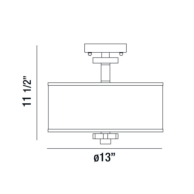 Eurofase - 15330-045 - Three Light Semi-Flush Mount - Savvy - Satin Nickel