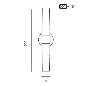 Eurofase - 23274-013 - Two Light Wall Sconce - Vesper - Chrome