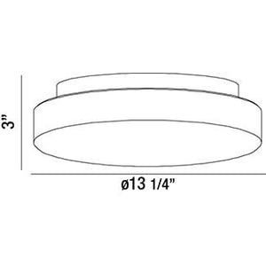 Eurofase - 26145-013 - RAMATA,2LT FLUSHMOUNT,WHT/OPAL - RAMATA - White