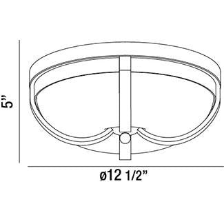 Eurofase - 26637-020 - LED Flush Mount - Andrew - Bronze