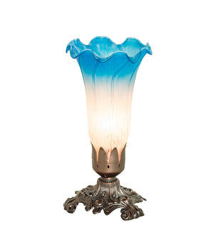 Meyda Tiffany - 11311 - One Light Accent Lamp - Pink/Blue - Mahogany Bronze