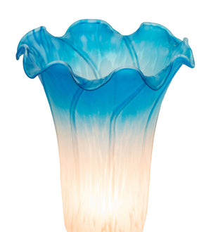 Meyda Tiffany - 11311 - One Light Accent Lamp - Pink/Blue - Mahogany Bronze