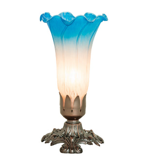 Meyda Tiffany - 11311 - One Light Accent Lamp - Pink/Blue - Mahogany Bronze