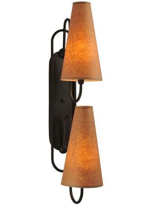 Meyda Tiffany - 114678 - Two Light Wall Sconce - Clef - Oil Rubbed Bronze