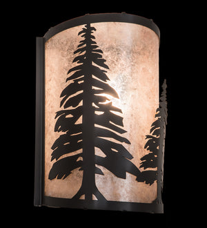 Meyda Tiffany - 114681 - One Light Wall Sconce - Tall Pines - Timeless Bronze