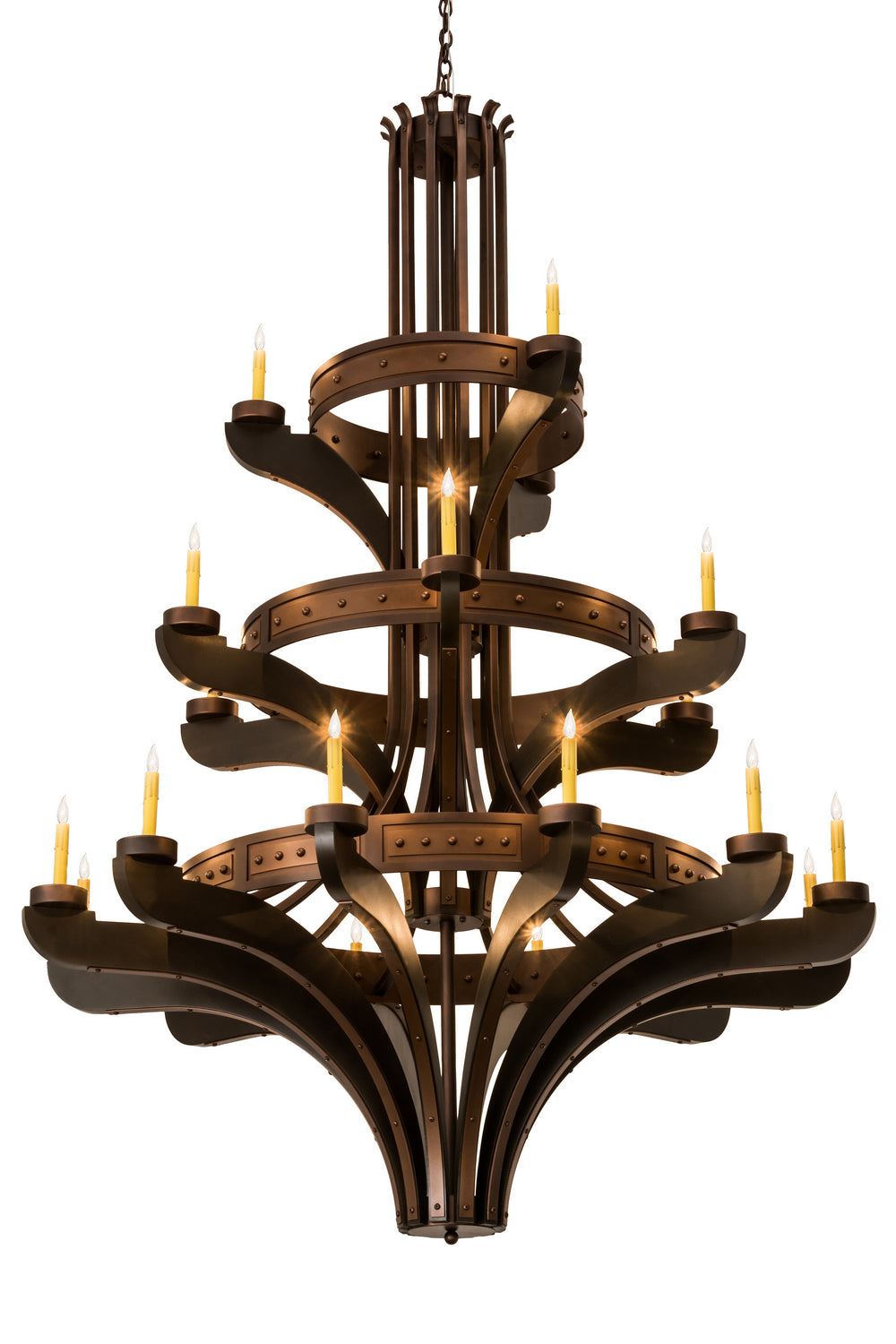 Meyda Tiffany - 115048 - 21 Light Chandelier - Castilla - Mahogany Bronze