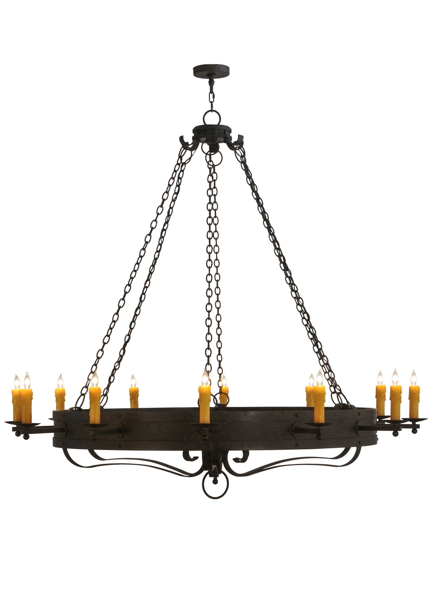 Meyda Tiffany - 115557 - 12 Light Chandelier - Parnella - Coffee Bean