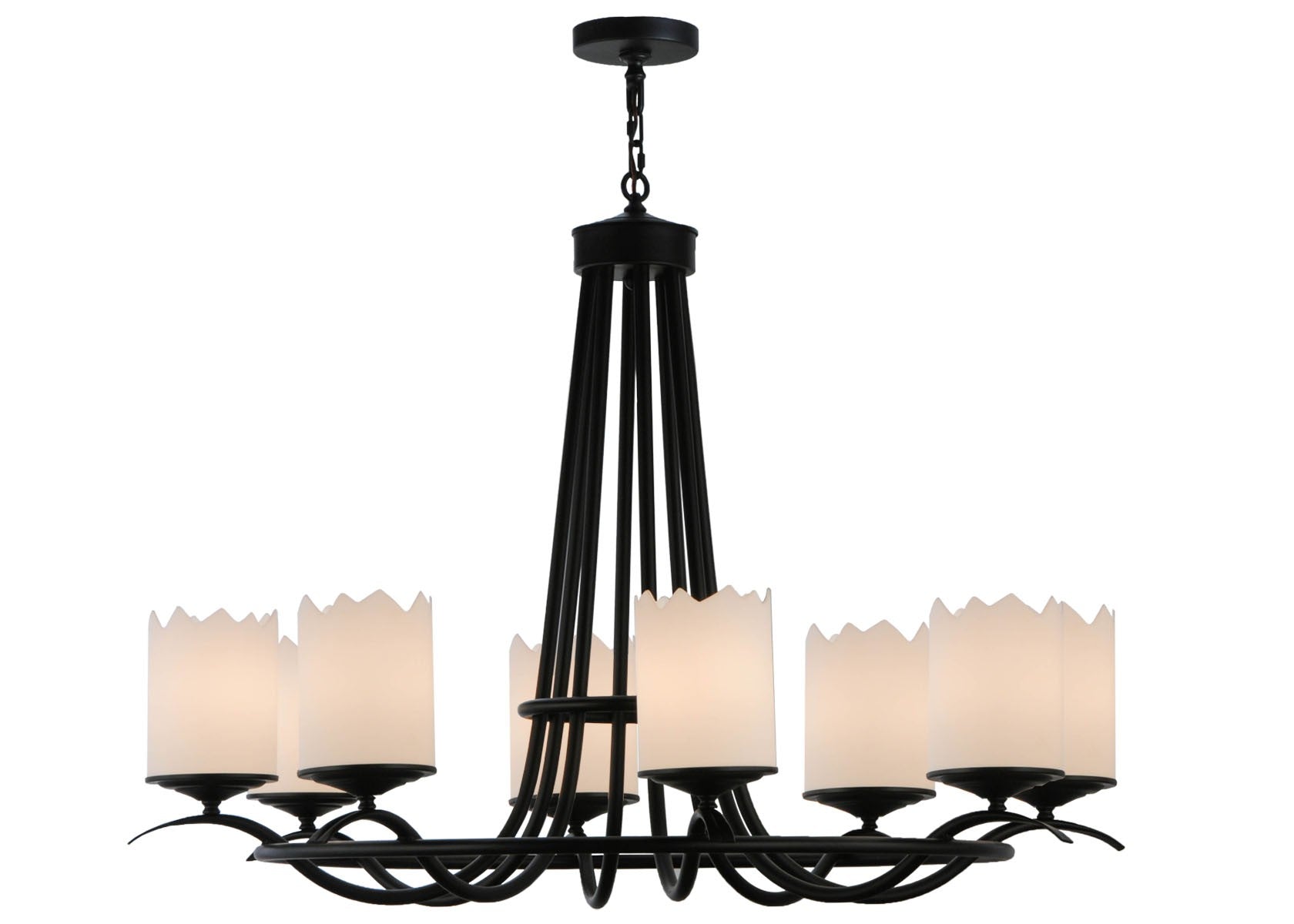 Meyda Tiffany - 115671 - Eight Light Chandelier - Octavia - Blackwash