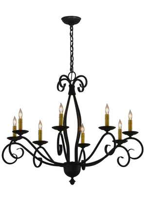 Meyda Tiffany - 115923 - Eight Light Chandelier - Sienna - Blackwash