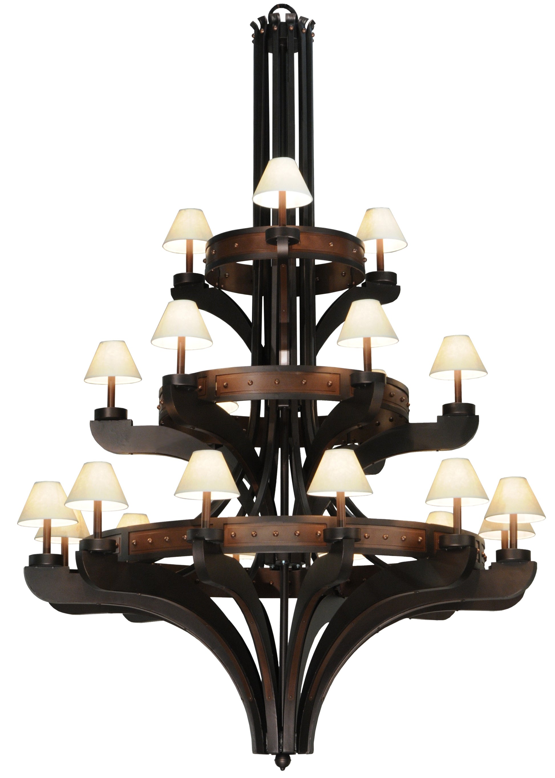 Meyda Tiffany - 122634 - 21 Light Chandelier - Castilla - Custom,Mahogany Bronze