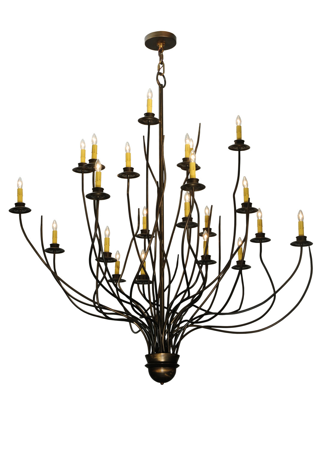 Meyda Tiffany - 123017 - 22 Light Chandelier - Sycamore - Antique Copper