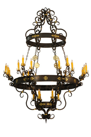 Meyda Tiffany - 116669 - 24 Light Chandelier - Santino - Gilded Tobacco / Gold