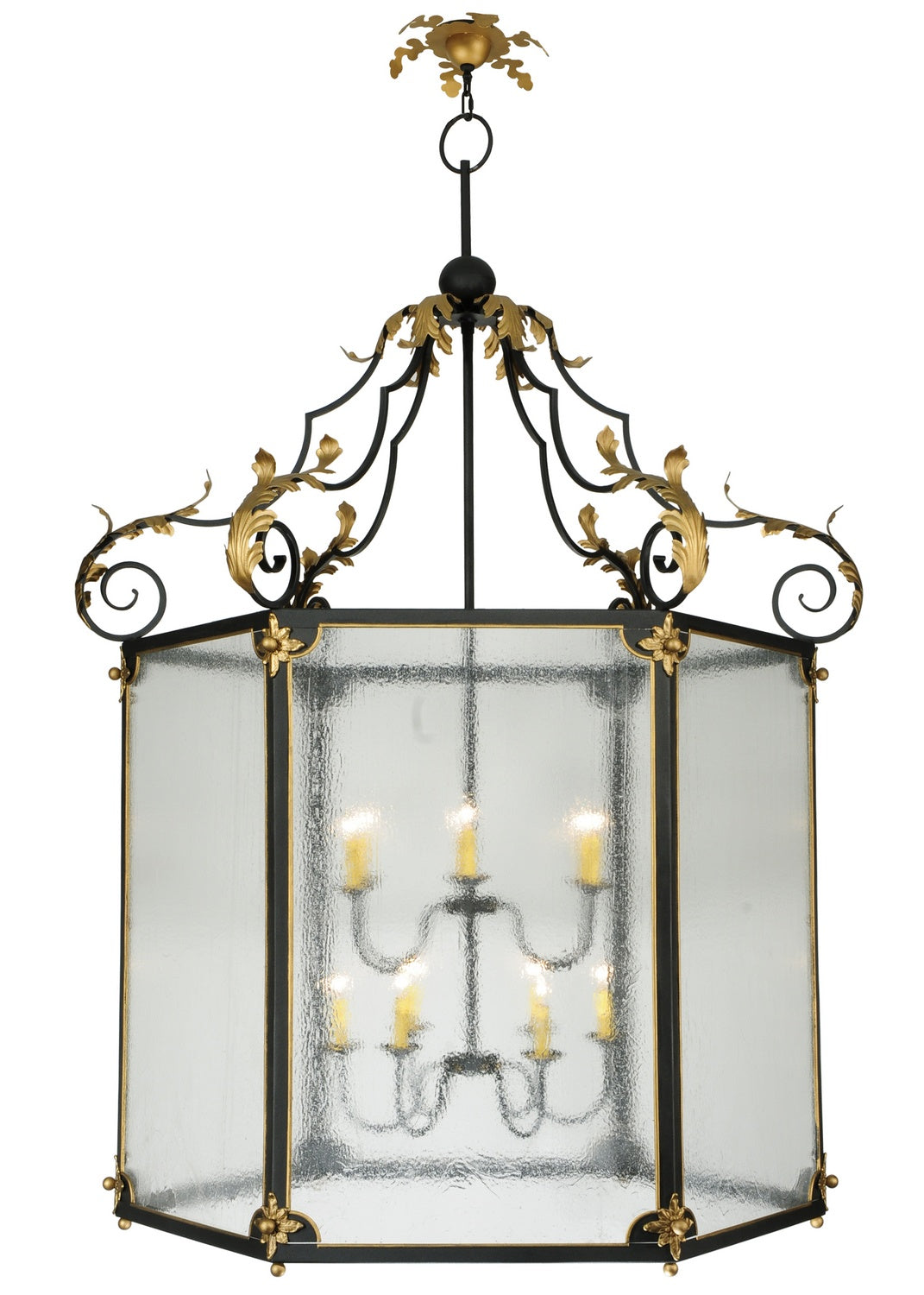 Meyda Tiffany - 116362 - 12 Light Pendant - Ganser - Black / Gold