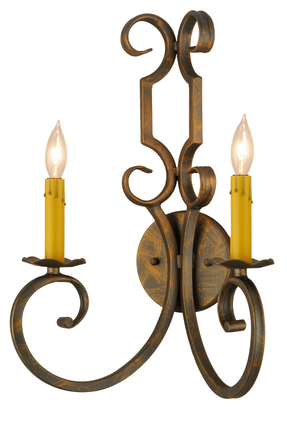 Meyda Tiffany - 117559 - Two Light Wall Sconce - Carlo - French Bronze