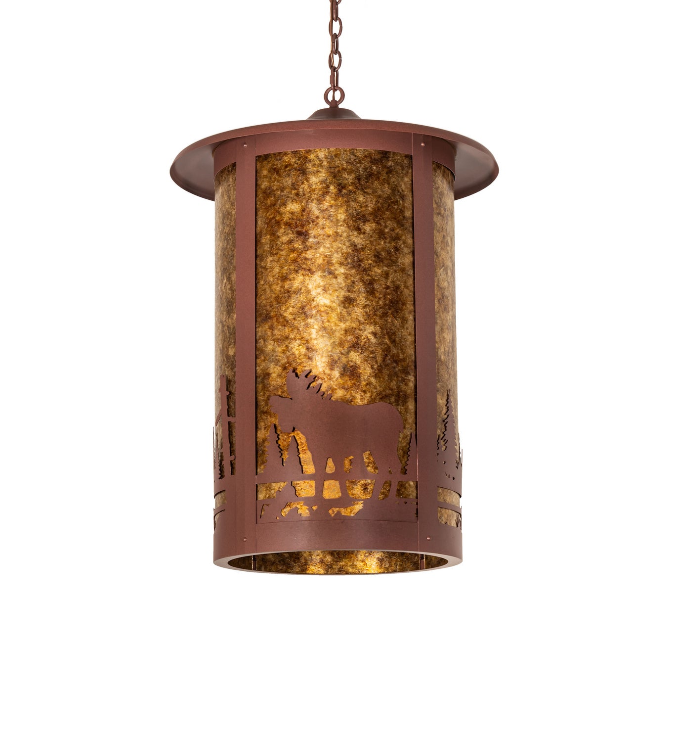 Meyda Tiffany - 118489 - Eight Light Pendant - Fulton - Rust