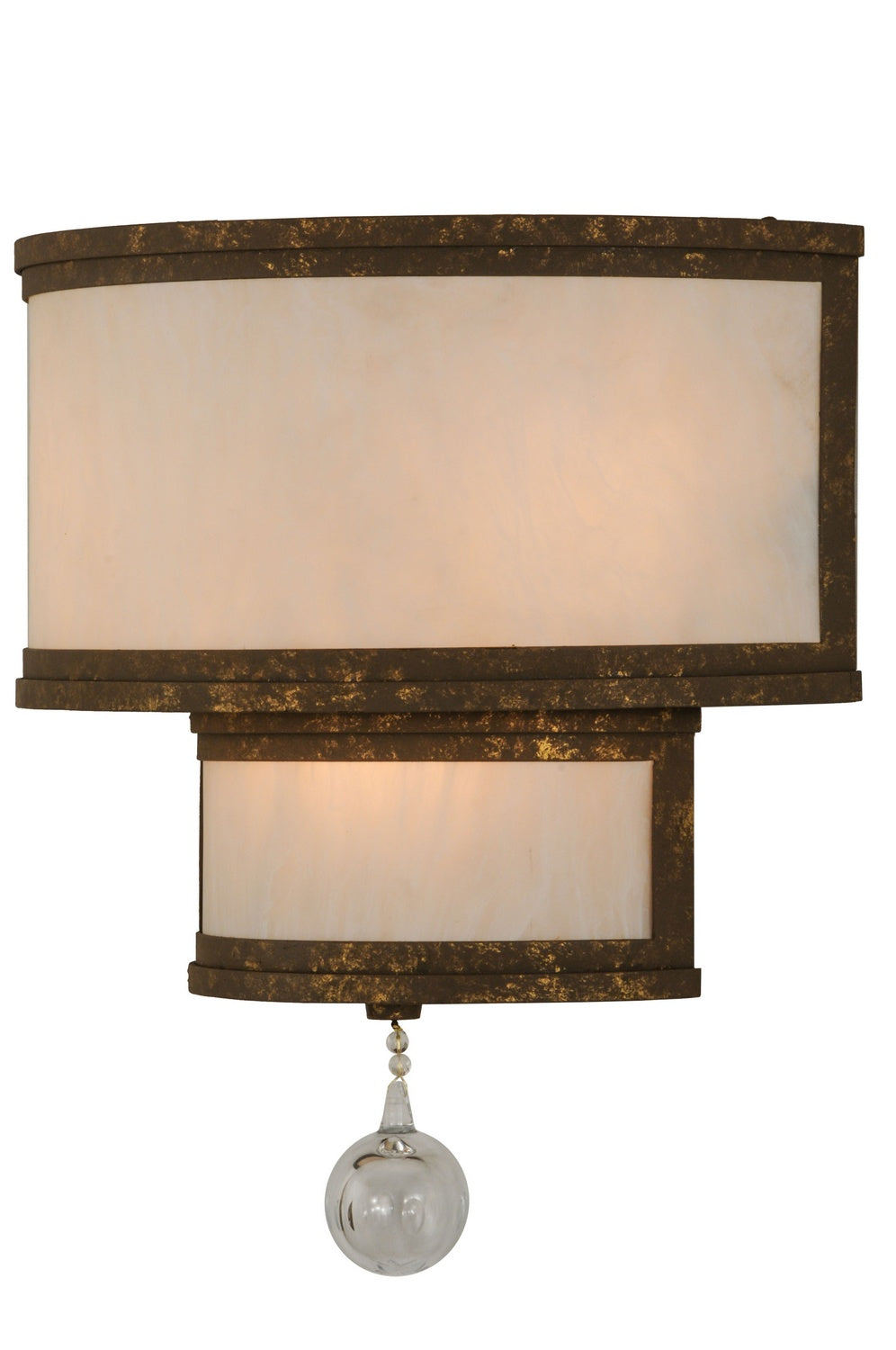 Meyda Tiffany - 120151 - Three Light Wall Sconce - Zayne - Pompeii Gold