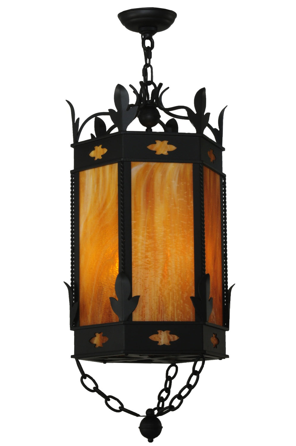 Meyda Tiffany - 120285 - Three Light Pendant - Valhalla - Blackwash