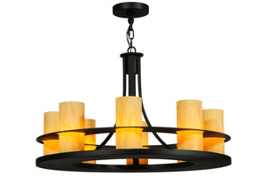 Meyda Tiffany - 120449 - Eight Light Pendant - Arion - Black Textured