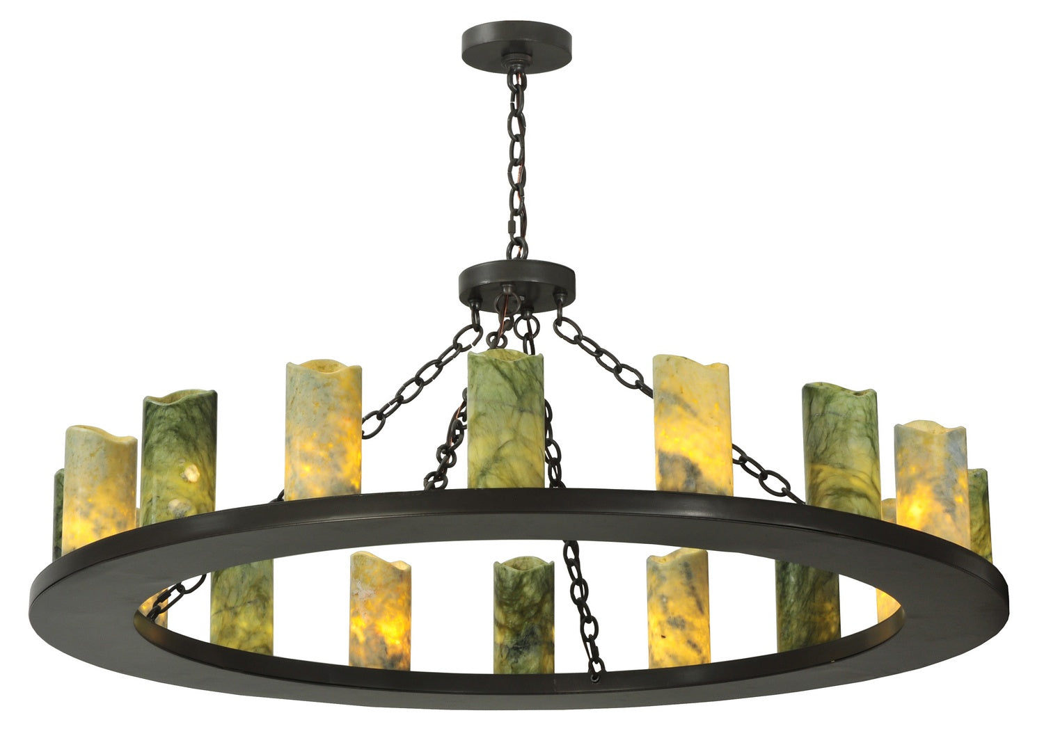 Meyda Tiffany - 121882 - 16 Light Chandelier - Loxley - Timeless Bronze