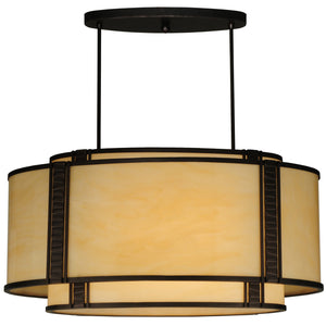 Meyda Tiffany - 123605 - Two Light Pendant - Palisade - Mahogany Bronze