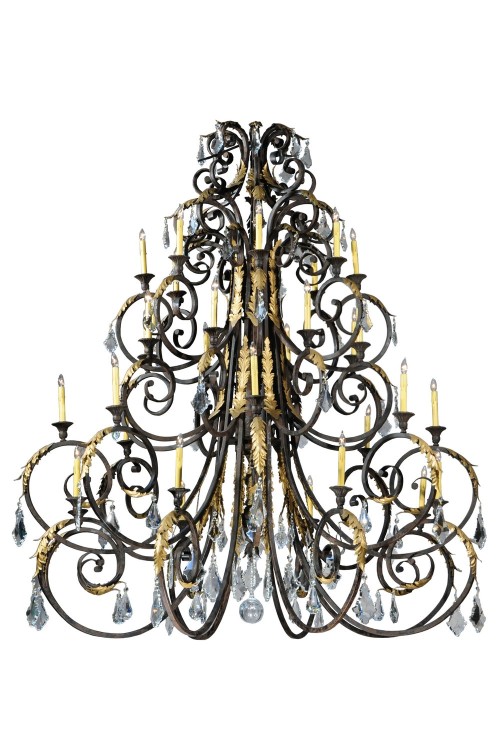 Meyda Tiffany - 124019 - 32 Light Chandelier - Serratina - Coffee Bean