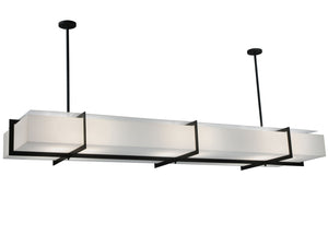 Meyda Tiffany - 124244 - 12 Light Oblong Pendant - Chestnut Hill - Blackwash