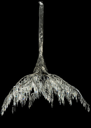 Meyda Tiffany - 124644 - Two Light Chandelier - Winter At Stillwater - Black Metal,Custom