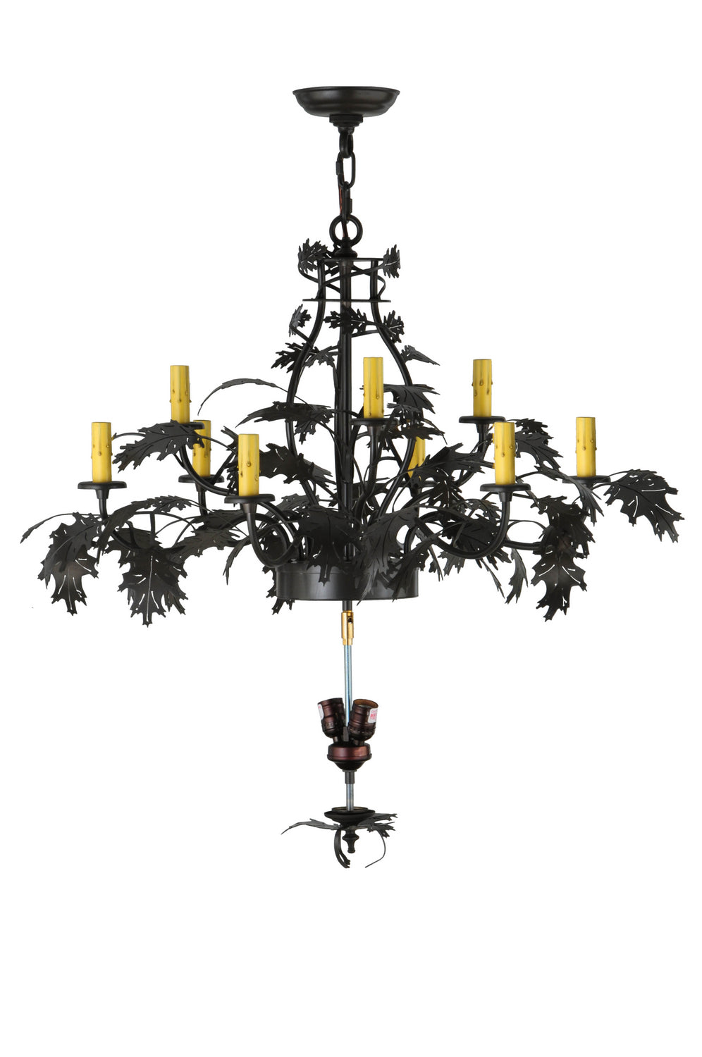 Meyda Tiffany - 125051 - 11 Light Chandelier - Greenbriar Oak - Timeless Bronze