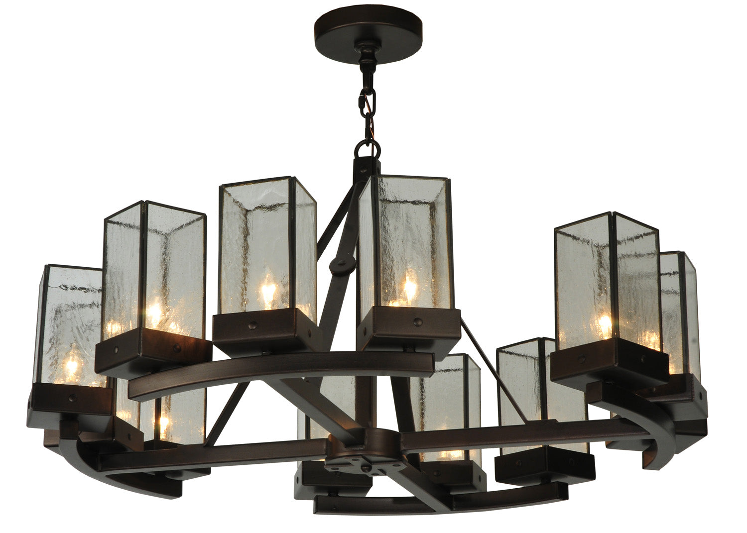 Meyda Tiffany - 125269 - 12 Light Chandelier - Parker Henry - Mahogany Bronze