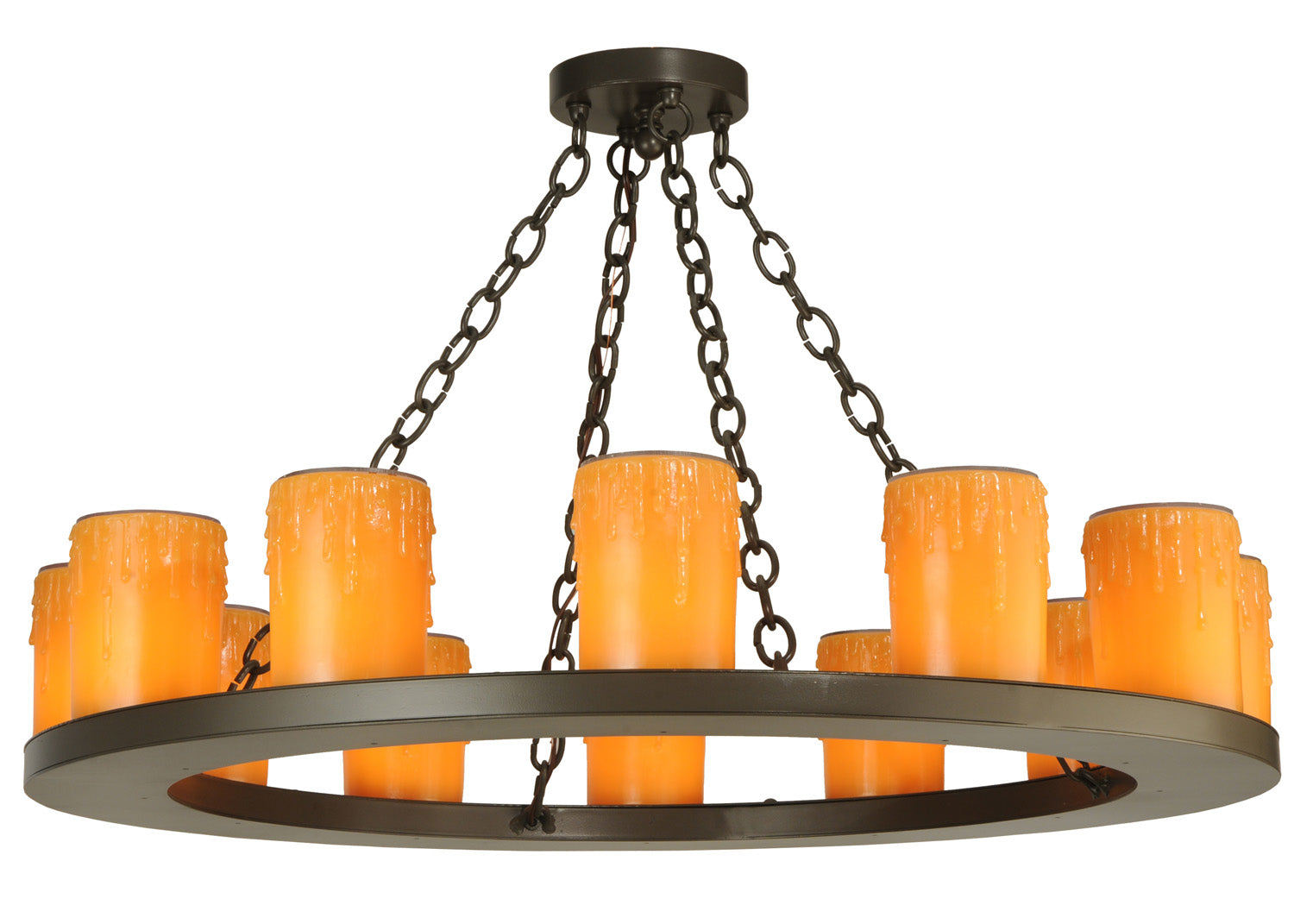 Meyda Tiffany - 125431 - 12 Light Chandelier - Loxley - Timeless Bronze