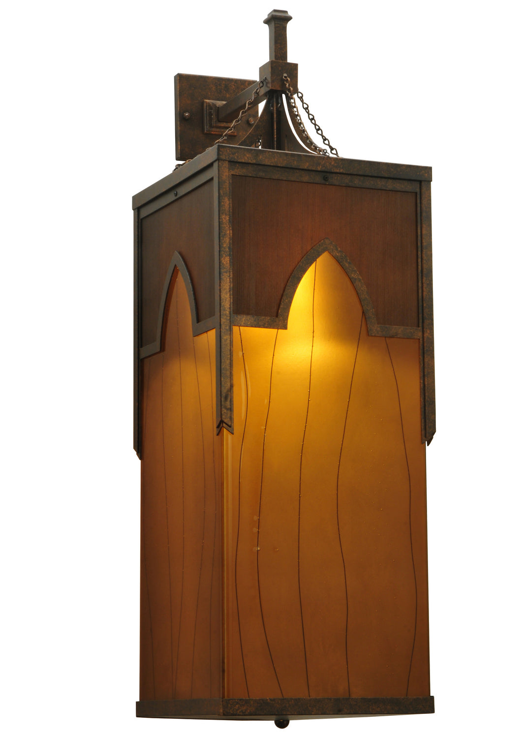 Meyda Tiffany - 125515 - Four Light Wall Sconce - Bellver - Gilded Tobacco