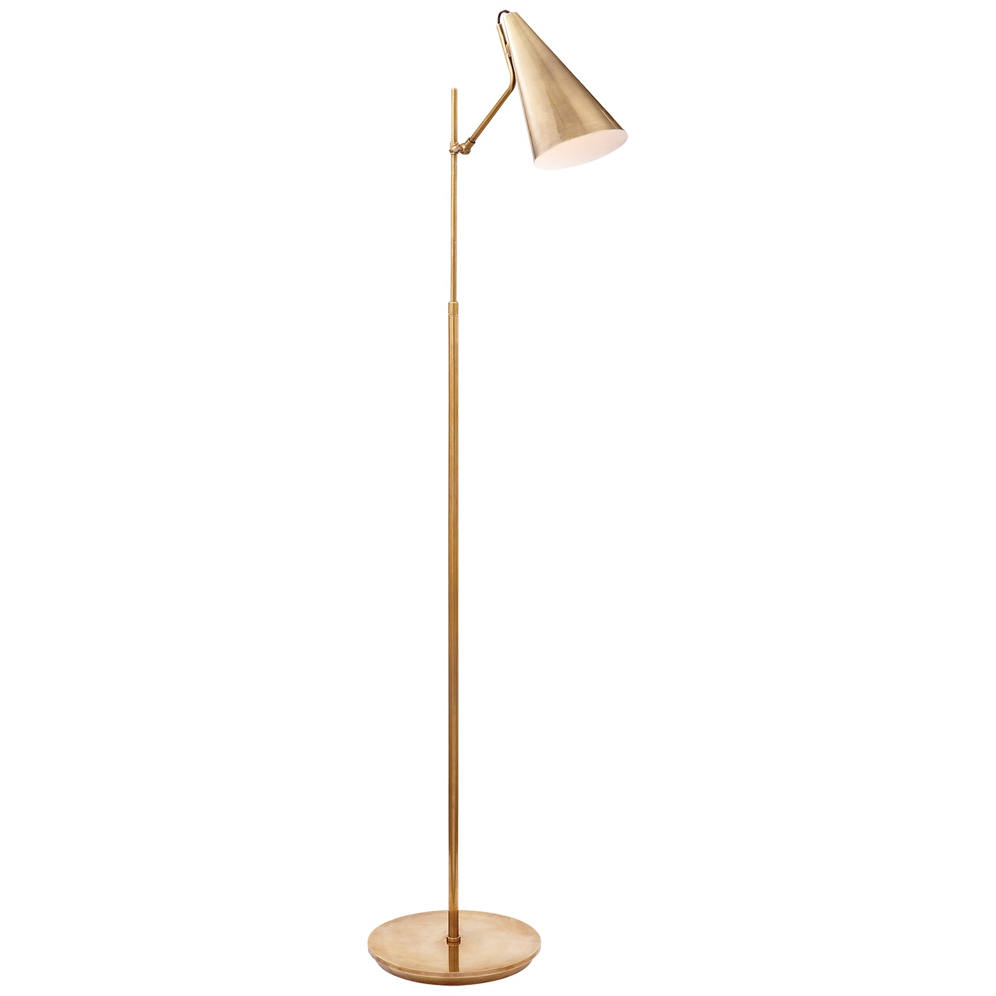 Visual Comfort Signature - ARN 1010HAB-HAB - One Light Floor Lamp - Clemente - Hand-Rubbed Antique Brass