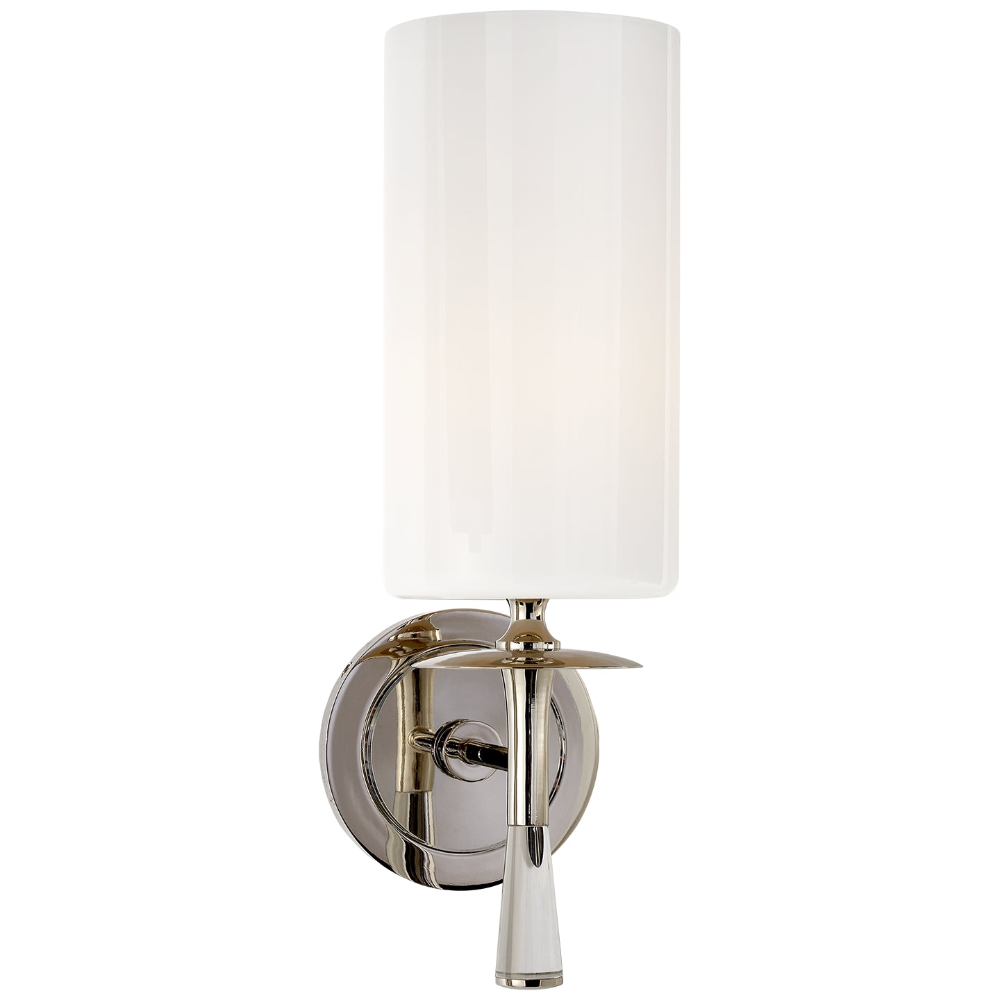 Visual Comfort Signature - ARN 2018PN/CG-WG - One Light Wall Sconce - Drunmore - Polished Nickel with Crystal
