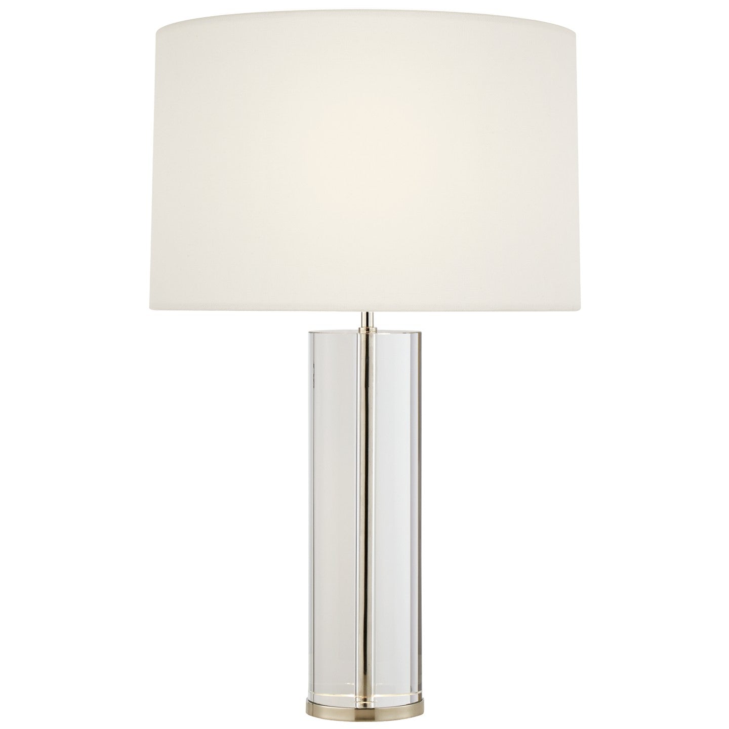 Visual Comfort Signature - ARN 3024CG/PN-L - Two Light Table Lamp - Lineham - Crystal with Polished Nickel