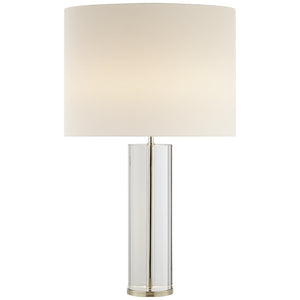 Visual Comfort Signature - ARN 3024CG/PN-L - Two Light Table Lamp - Lineham - Crystal with Polished Nickel