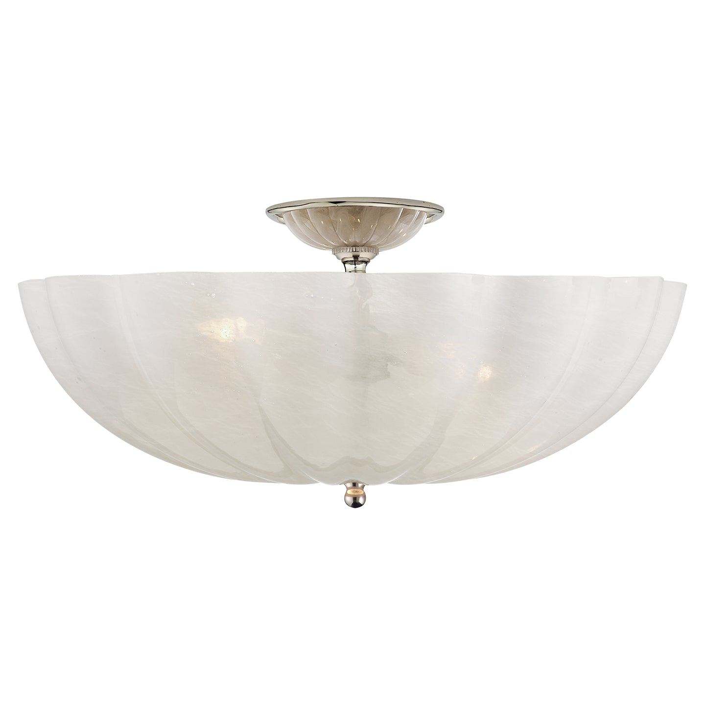 Visual Comfort Signature - ARN 4001PN-WG - Four Light Semi Flush Mount - Rosehill - Polished Nickel